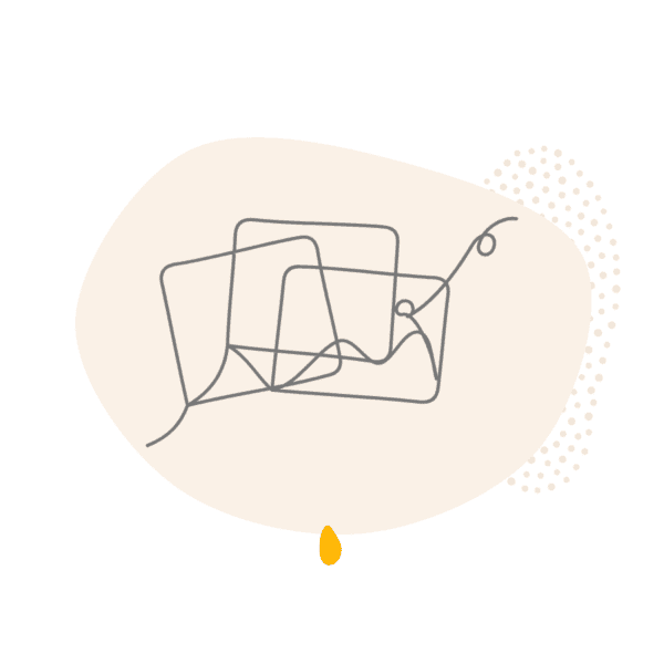 Line drawing of a stack of photos
