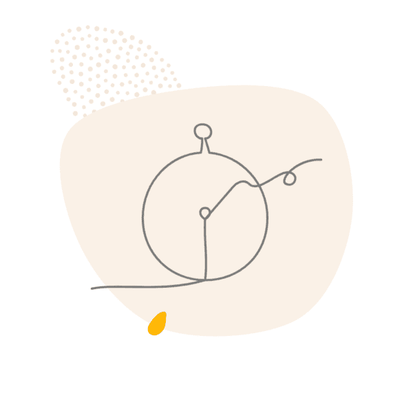 Line drawing of a stopwatch